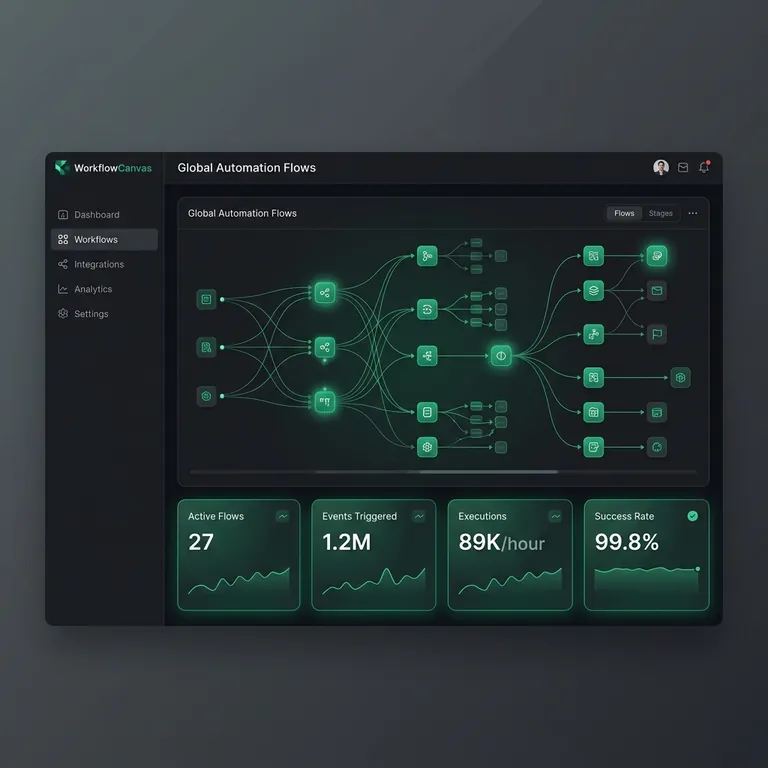 Agency automation dashboard showing multiple client workflows